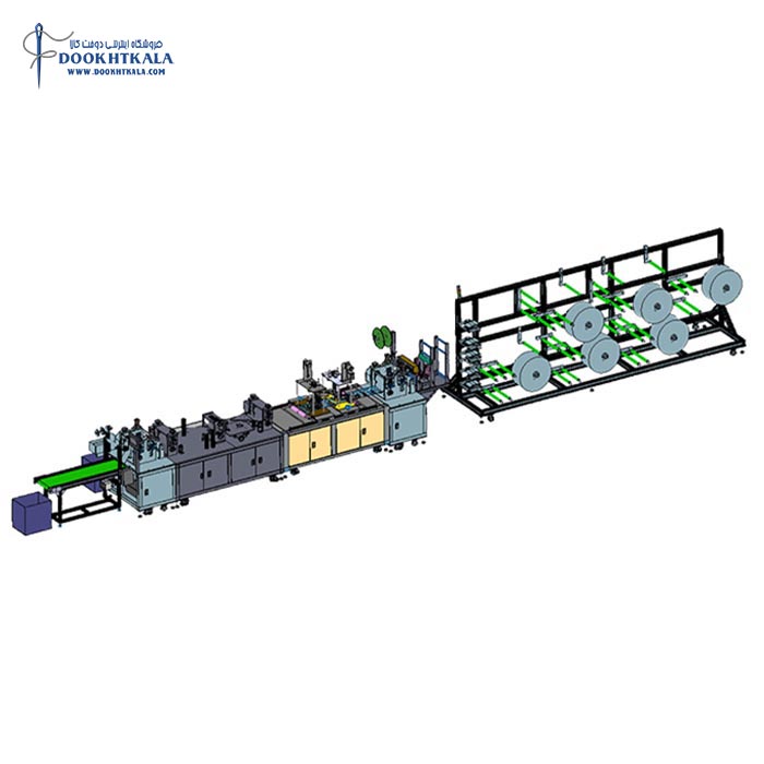 دستگاه فول اتوماتیک تولید ماسک پزشکی تاشو ریچ پیس مدل RPAPL-FFM-101001